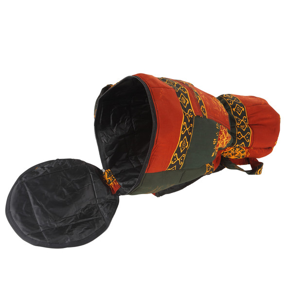 Large Djembe Drum Backpack, Chocolate Celestial Design (For 10x20 Djembes)