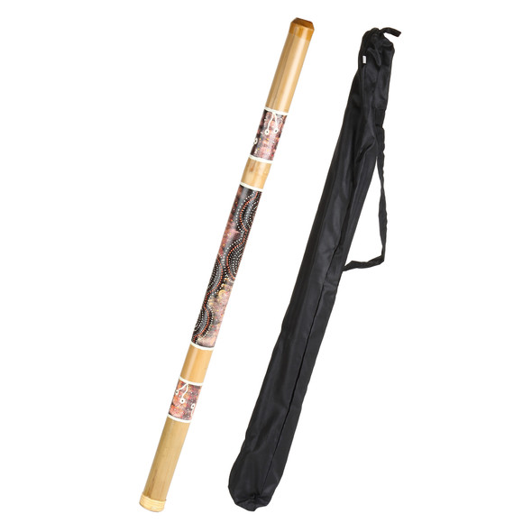 Bamboo Didgeridoo, Hand Painted Celestial Design w/ Bag Bamboo Didgeridoo, Hand Painted Celestial Design w/ Bag