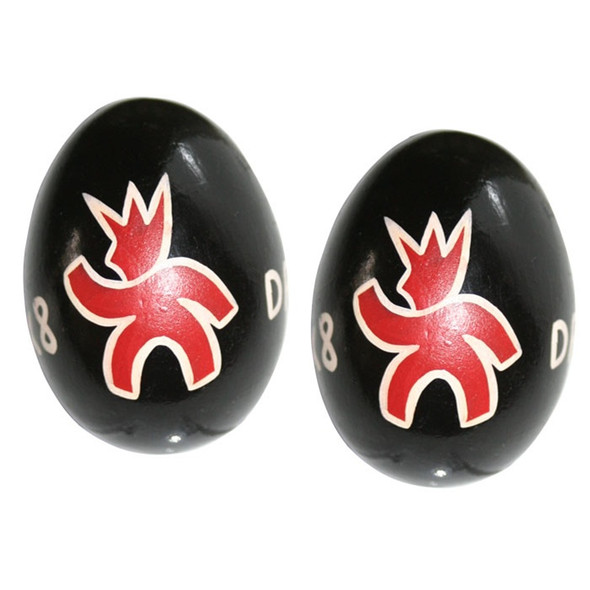 X8 Drums Hand Painted Wooden Egg Shakers, Pair X8 Drums Hand Painted Wooden Egg Shakers, Pair