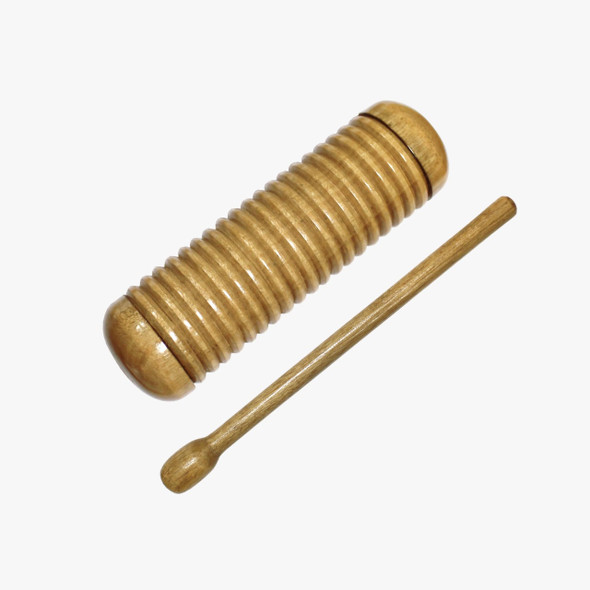 X8 Drums Wood Guiro Shaker w/ Scraper, Small X8 Drums Wood Guiro Shaker w/ Scraper, Small