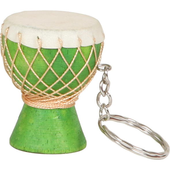 Djembe Keychain, Green Djembe Keychain, Green