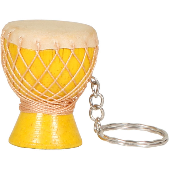 Djembe Keychain, Yellow Djembe Keychain, Yellow