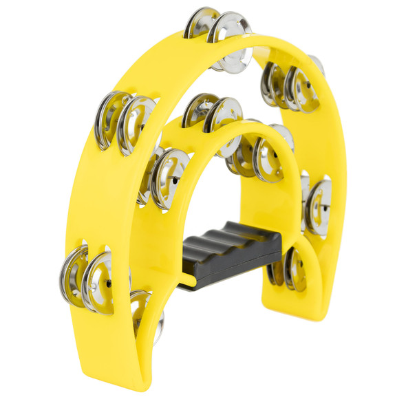 X8 Drums Deluxe Crescent Tambourine, Yellow X8 Drums Deluxe Crescent Tambourine, Yellow