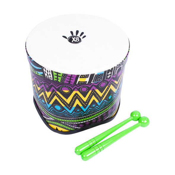 X8 Drums Island Kids Tom Drum with Mallets X8 Drums Island Kids Tom Drum with Mallets