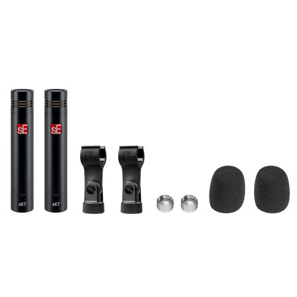 SE SE7-PAIR Factory Matched Pair of SE7 Microphones with Clips SE SE7-PAIR Factory Matched Pair of SE7 Microphones with Clips