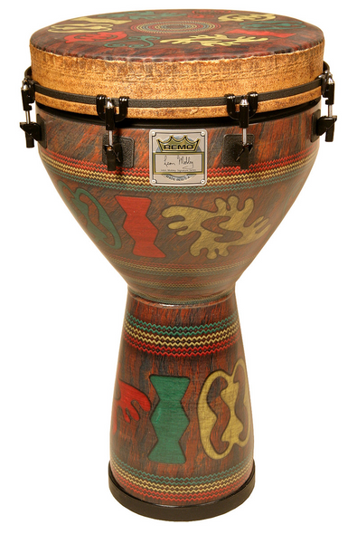 Remo 12" Designer Series Djembe, Adinkra, Key-Tuned Remo 12" Designer Series Djembe, Adinkra, Key-Tuned