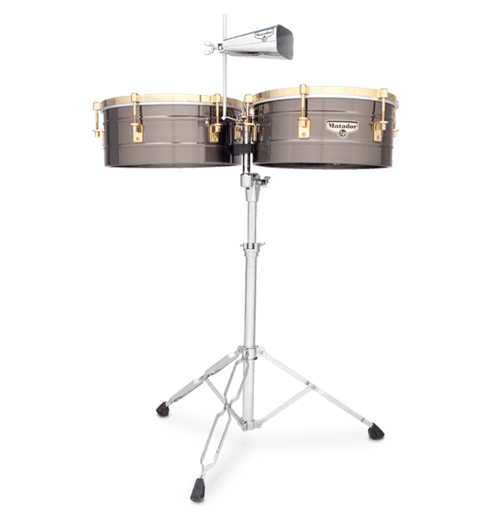 LP Matador 14" And 15" Brush Nickel Timbales (M257-BNG) LP Matador 14" And 15" Brush Nickel Timbales (M257-BNG)